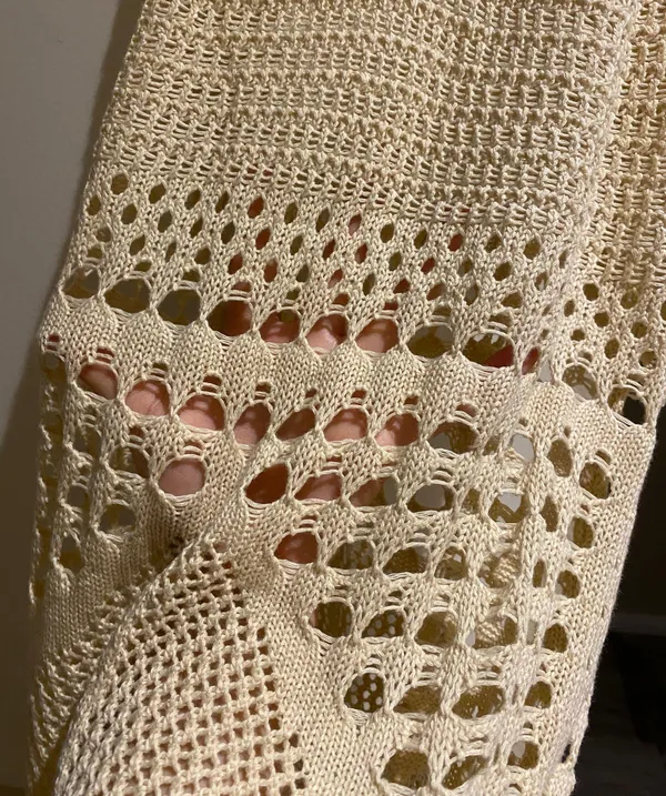 Cream Crochet Maxi Dress - Image 4