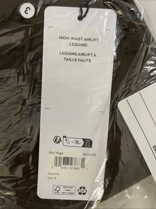 Alo Yoga NWT High-Waisted Airlift Leggings in Expresso Brown Size M - Image 5
