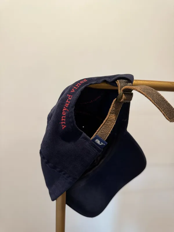 Vineyard Vines Navy Velvet Women’s Hat  - Image 2