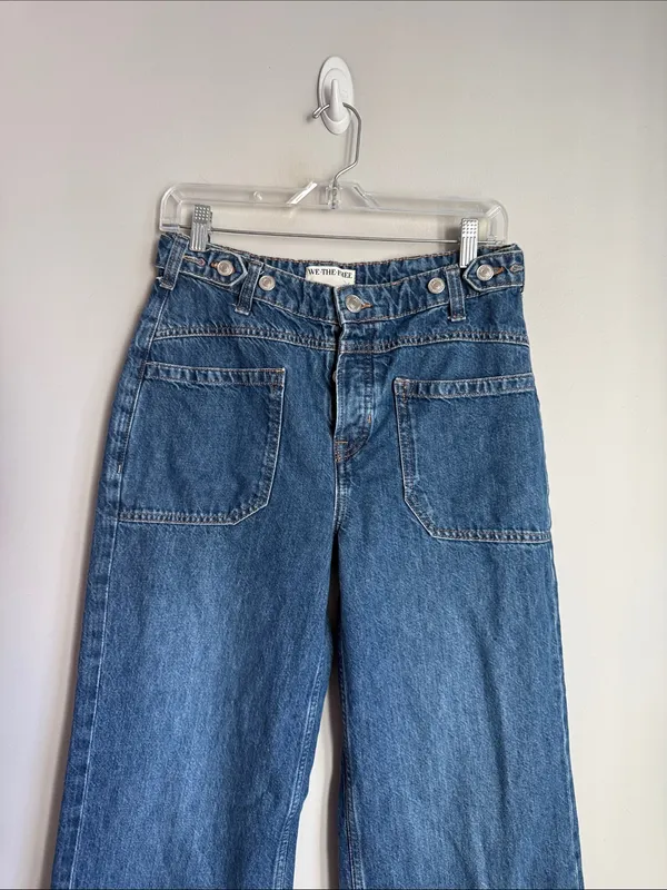 Free People We The Free Palmer Tunnel Vision Baggy Relaxed Cuffed Jeans - Image 5