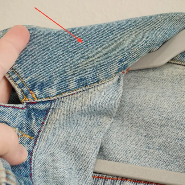 Sundance Size Small Denim Jacket Light Wash Blue Cotton Trucker Worn In Western - Image 5