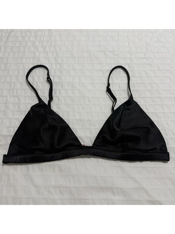 Victoria's Secret Unlined Bralette Sz M Medium Black - Image 12