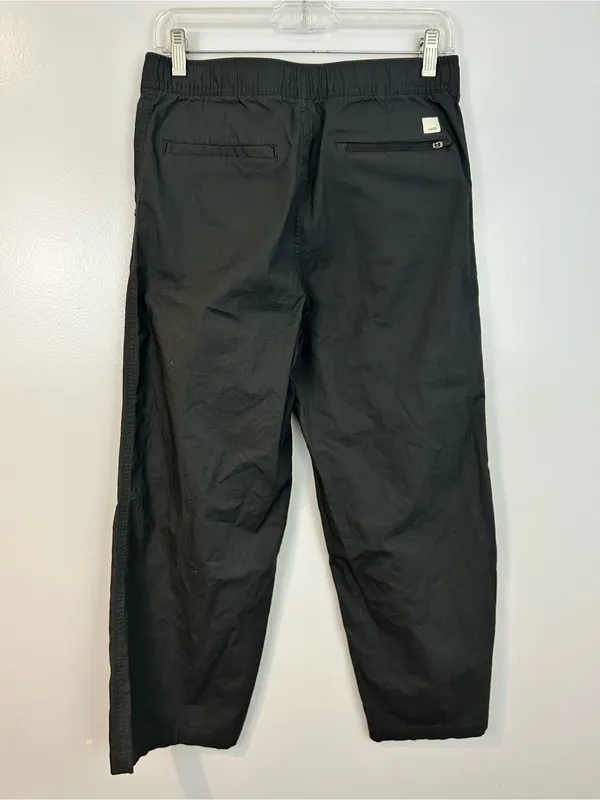 Vuori Gorpcore Ripstop Wide Leg Charcoal Grey Organic Cotton Pants Size Medium - Image 7