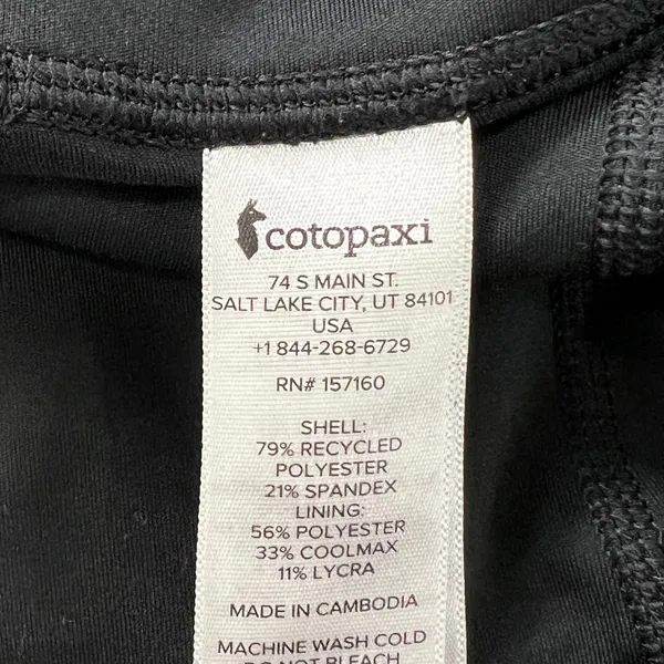 Cotopaxi Cerro Travel Tight Womens L Black High Rise 5-Pocket Hiking Leggings - Image 7