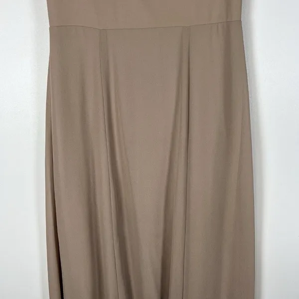 Show Me Your Mumu Tan‎ Lauren Tie Maxi Dress Women's Size Small Wedding Formal - Image 5