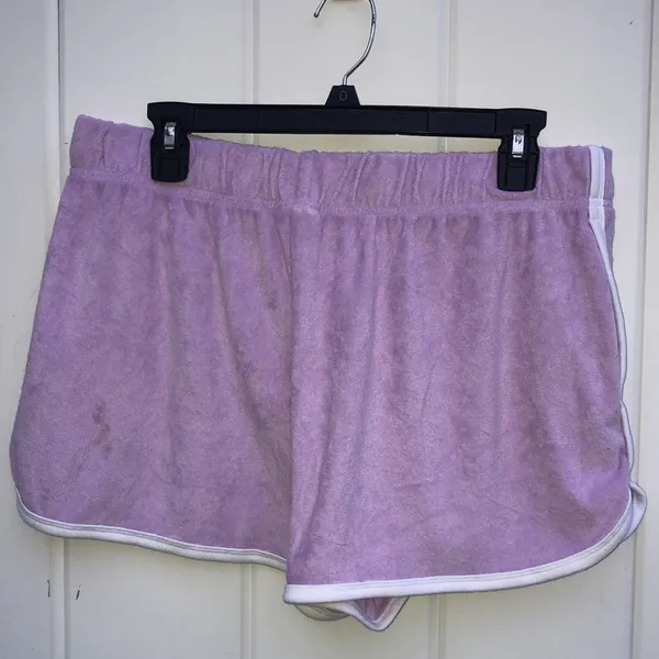 Pink Victoria’s Secret XL purple shorts cloth shorts towel material shor… - Image 5