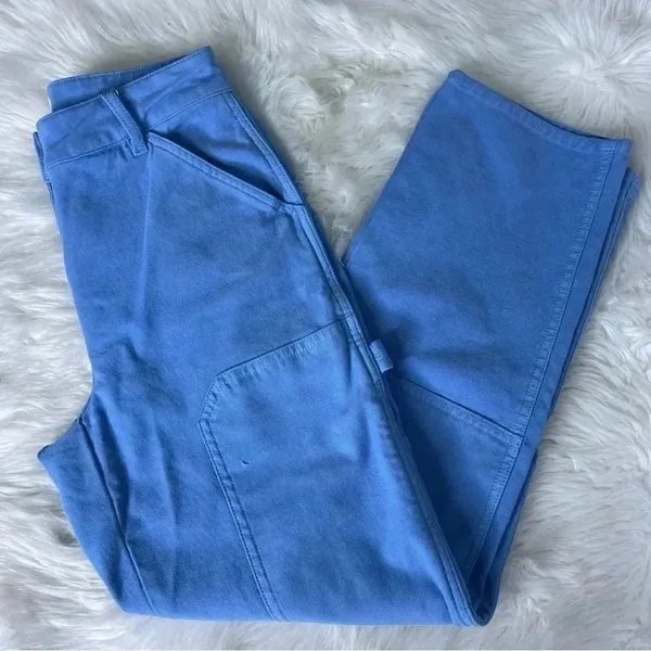 Wilfred Free Brennan Pant in Blue Size 0 Aritzia Cargo Utility Carpenter - Image 5