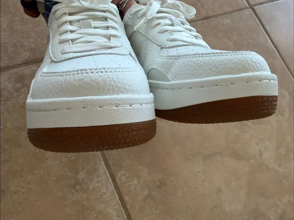 ALO Recovery Mode Sneaker Natural White Gum M5 W6.5 Vegan Leather Box - Image 8