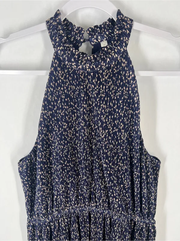 HD in Paris Anthropologie Pleated Halter Dress M‎ Petite - Image 3