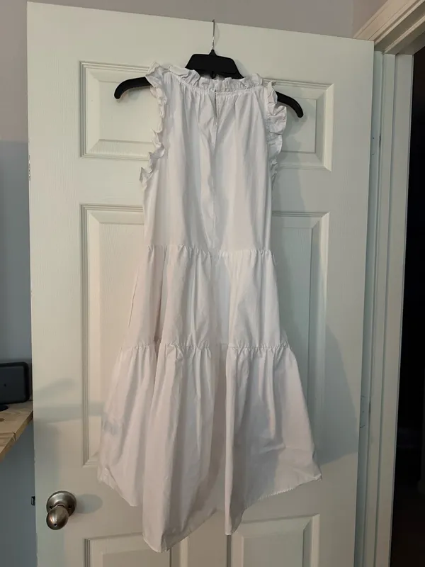 Moodie medium tiered dress White - Image 3
