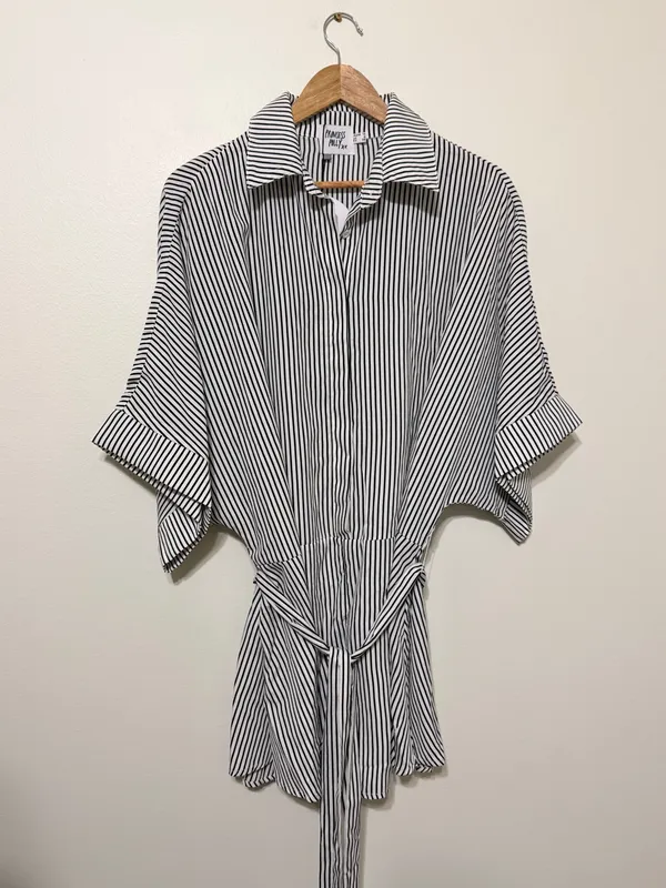 NWT Princess Polly Patron Romper Size 6 Stripe Black White NEW - Image 2