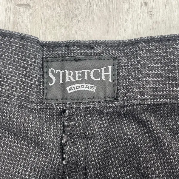 Vintage Riders by Lee Black Straight Leg Pants Womens 12M Stretch High Rise Y2K - Image 4