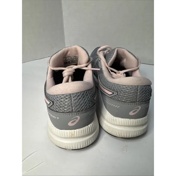 ASICS Gel-Contend 7 Women’s Size 8 Wide Gray Pink Running Shoes 1012A910 - Image 5