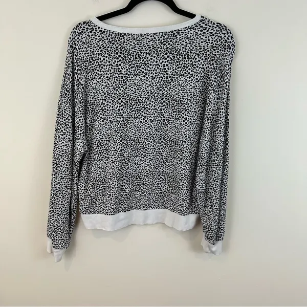 Z SUPPLY Leopard Print Long Sleeve Pullover Sweatshirt Size Small Women's - Image 8