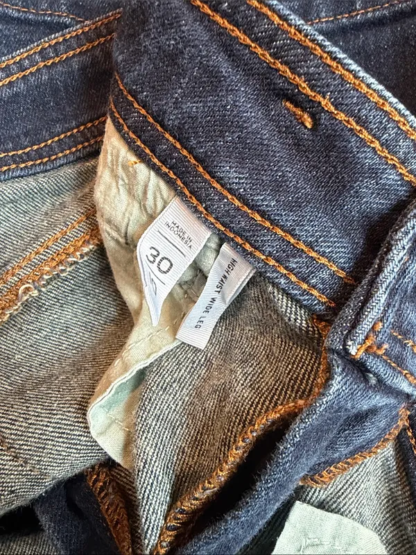 LOFT high waist wide leg jeans - Image 4