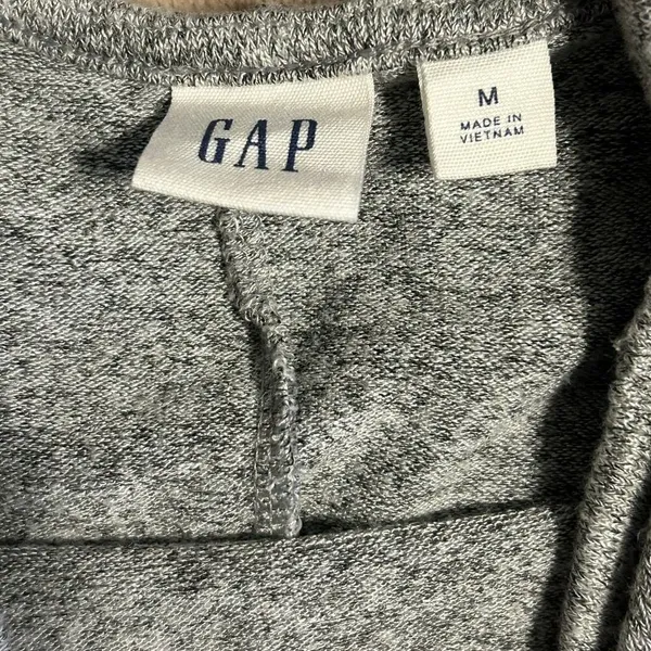 Gap Sleeveless Tank Top Women's Size Medium Long Gray Activewear Workout - Image 3