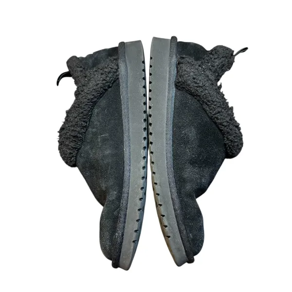 Koolaburra by UGG‎ Slipper Boots Womens Black Suede Shearling Lined Cozy Warm - Image 5