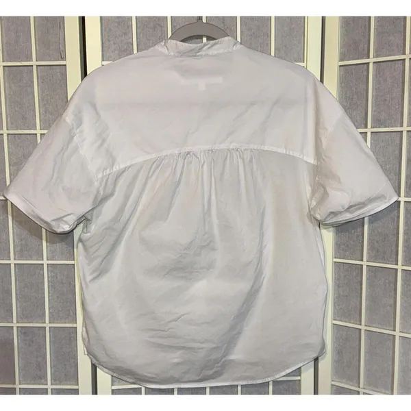 Veronica Beard Business Career Minimalist Designer White Button Down Blouse 6‎ - Image 4