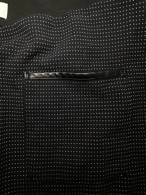 Elle Womens Black Dot Pindot A-Line Mini Skirt Size L - Image 3