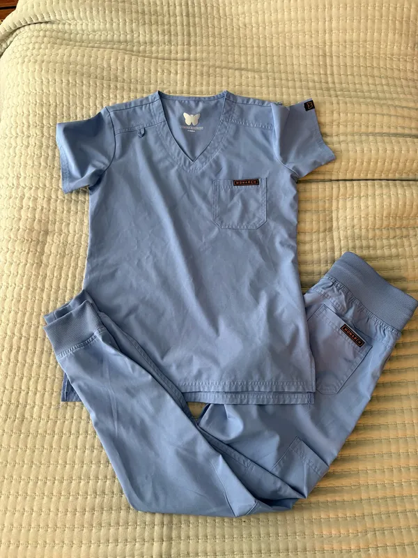 Monarch Scrub Set Women’s XS Blue - Image 3