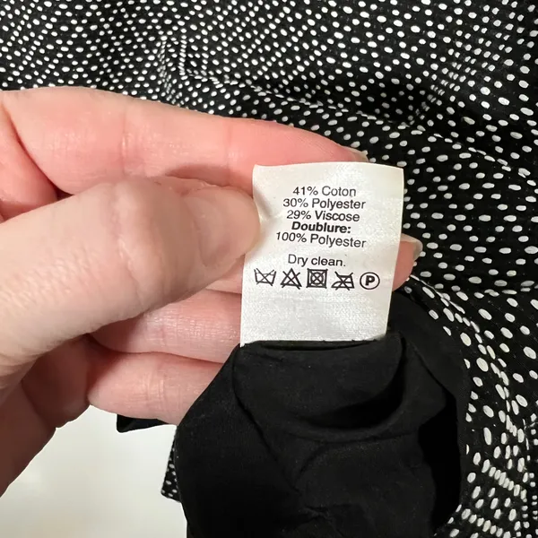 J. Crew Black and White Sleeveless Dress Size 0 Knee-Length - Image 8
