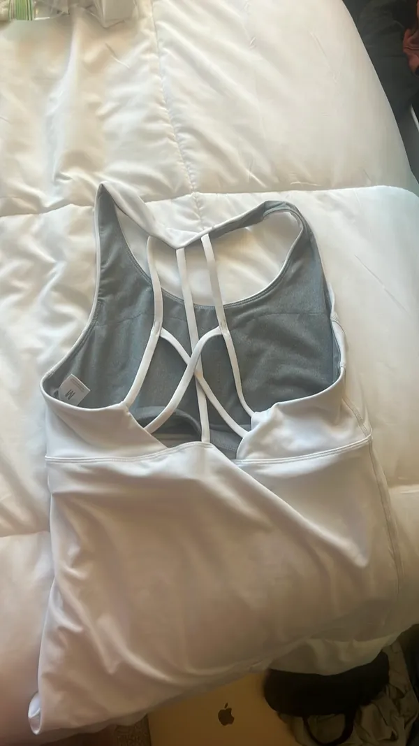 athleta white tank top Size M - Image 2
