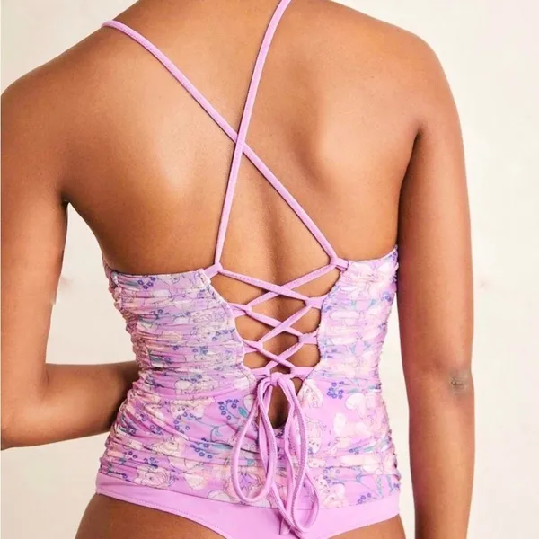 Free People Intimately mesh printed bodysuit - Image 2
