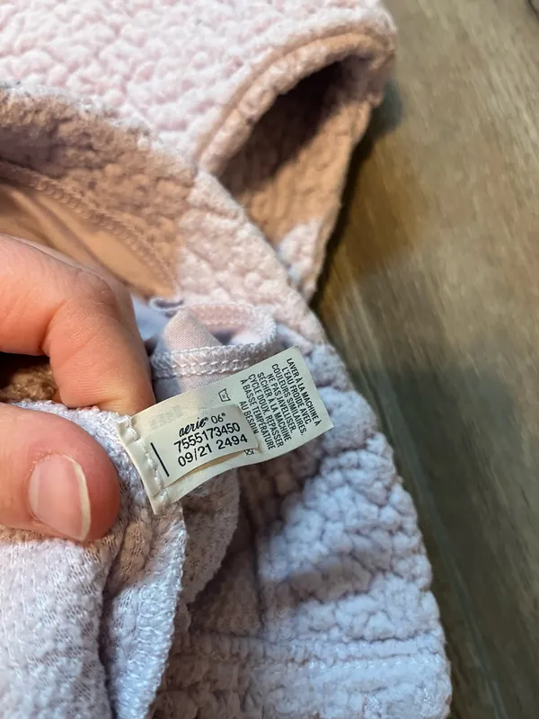 Aerie Lavender Sherpa Quarter Zip - Image 6