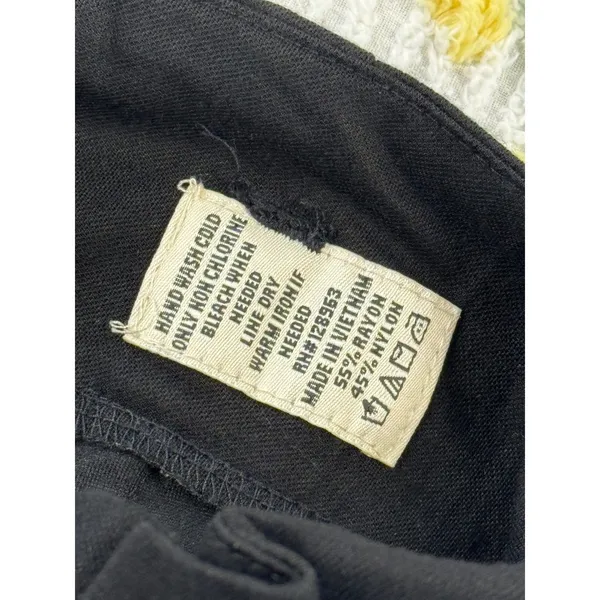 Indigo REIN Black Pleated High Waist Trousers Women's Size‎ 5 6 - Image 7