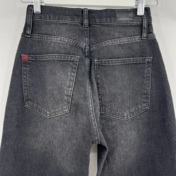BDG‎ Cowboy Jeans Black Stretch Denim Straight Leg High Rise Women's Size 24 - Image 6