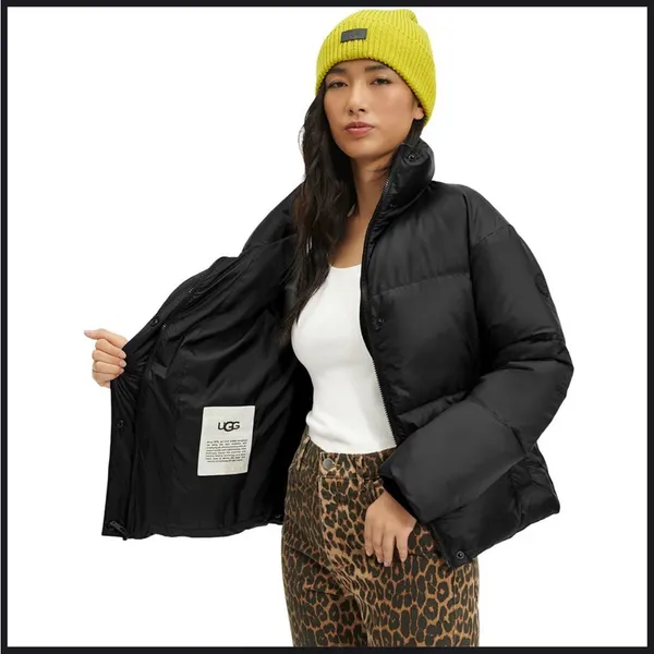 UGG Vickie Black Puffer Jacket Size XS - Image 2