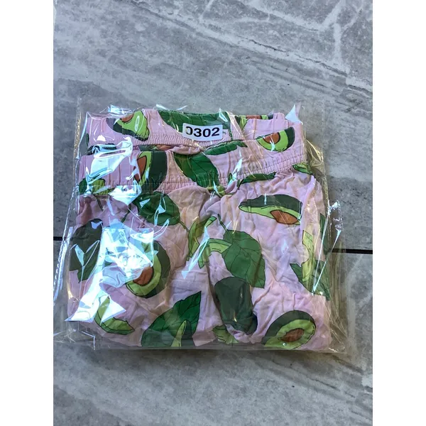ASOS Pink Avocado Print Pajama Shorts Womens Size 18 Modal Sleepwear Lounge - Image 8