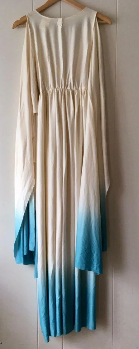Greek Goddess Halloween Costume Blue Size M - Image 2