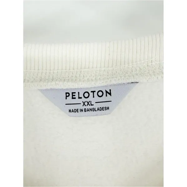 Peloton Cream Holiday Crewneck Sweatshirt‎ Unisex XXL Cozy Pullover - Image 6