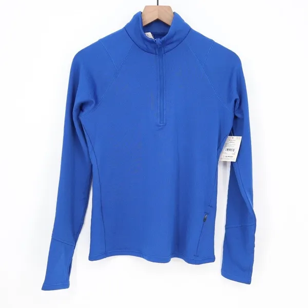 DSG Womens Run Grid 1/4 Zip Pullover Team Royal Blue Size S - Image 2