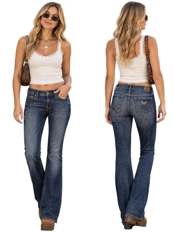 Citizens of Humanity Collete Bootcut Low Rise Denim Jeans Women's 26 Dark Madrid - Image 2