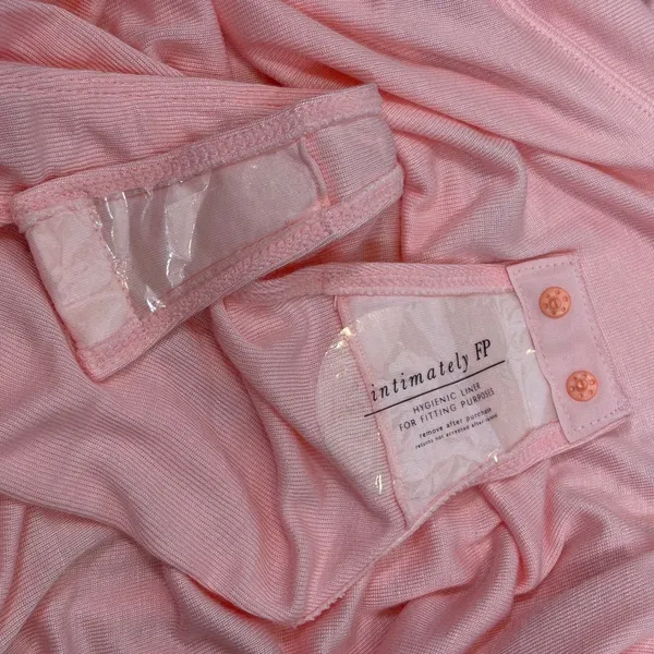 NWT Free People Intimately Homebody Boat Neck Bodysuit Pink Salt Size Small‎ - Image 6
