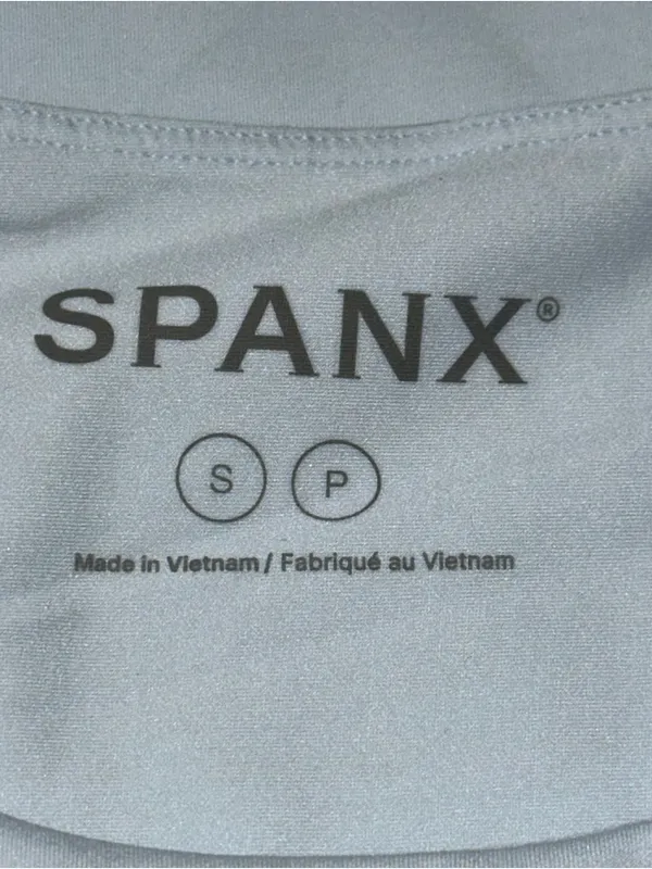 SPANX NWT Size S Light Sky Blue Smoothing Jersey Short Sleeve Crewneck T-Shirt - Image 7
