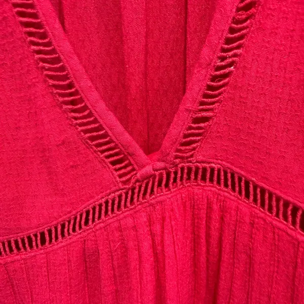Free People V-neck 3/4 Sleeve Women’s Size M Fairy Swing Pink Dress - Image 5