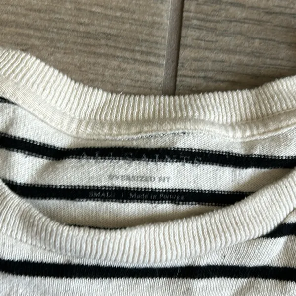 All saints oversized fit stripe tshirt - Image 3