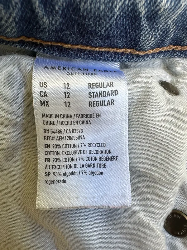 American Eagle 90sStraight Distressed Women's Jeans~12 - Image 4