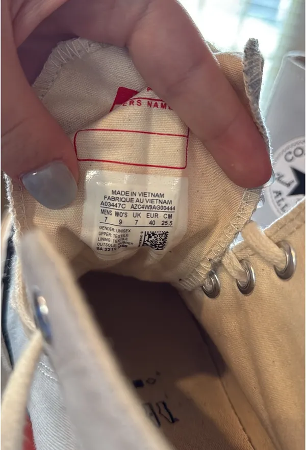 Light Blue Converse High-Top - Image 2