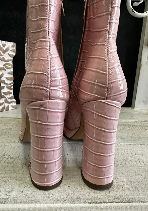 Pink Booties Size 5.5 - Image 4