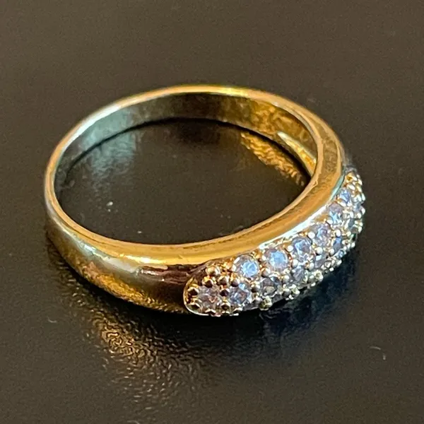 Cute Austrian crystal 18k gold plated ring - Image 2