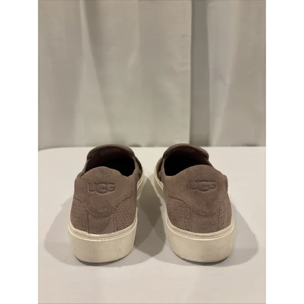 UGG Suede Leather Women‎ Size 9 Dusty Rose Pink Flat Slip On Shoes - Image 2