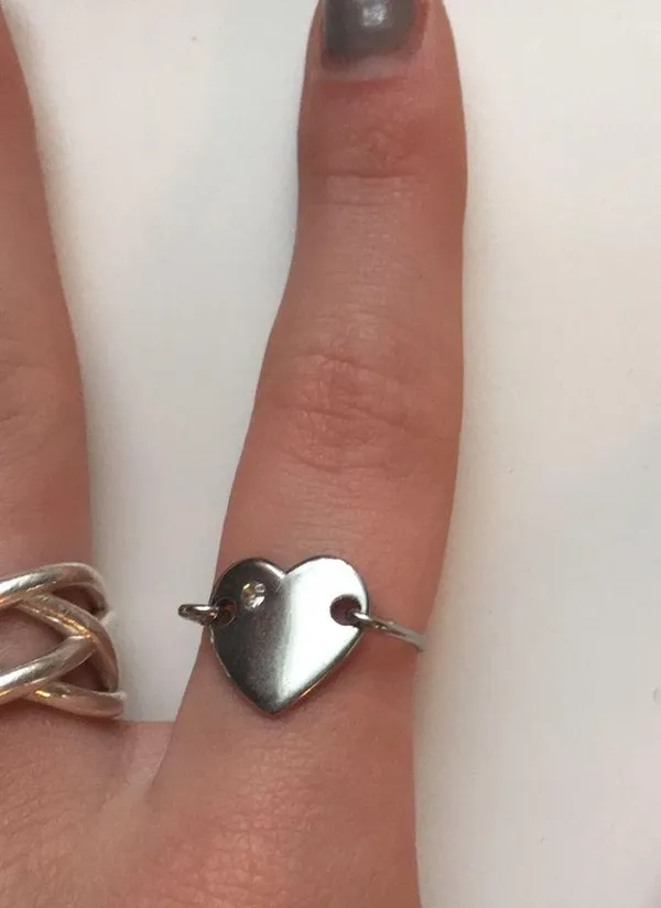 Heart ring Silver - Image 4