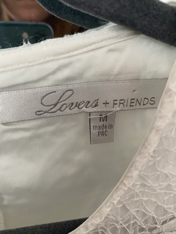 Lovers + Friends Caspian White Lace Dress - Image 4