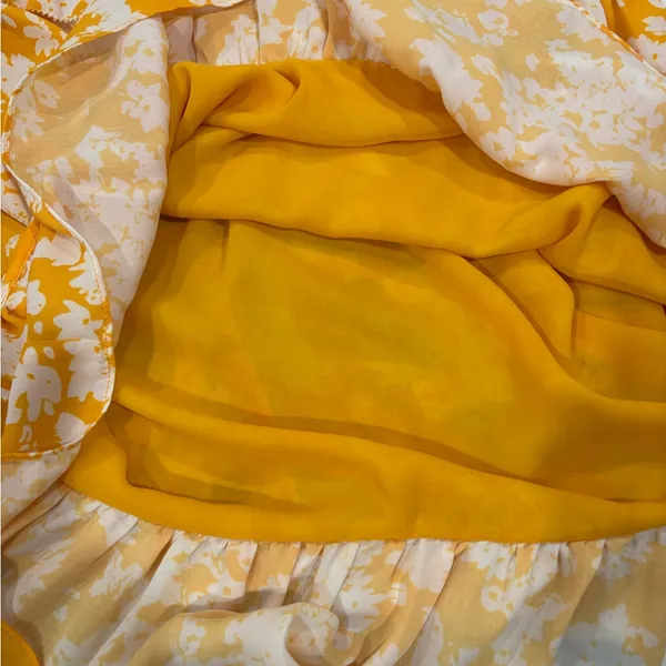 Ramy Brook Merida Yellow and White Floral‎ Dress size 0 - Image 11