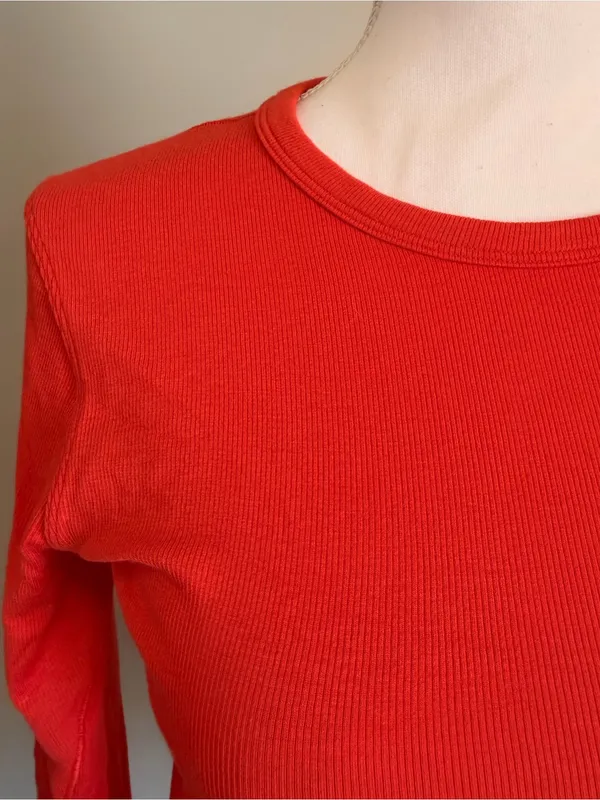 NWT Lululemon Hold Tight Long-Sleeve ribbed Shirt size 10 in cherry ember - Image 8