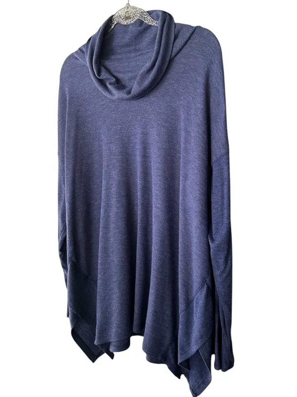Cuddle Duds Soft Thermal Stretch Draped Cowl Neck Hanky Hem Sweater -Size XL - Image 3